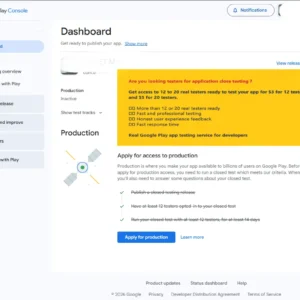 Real Google Play app testing service for developers $5